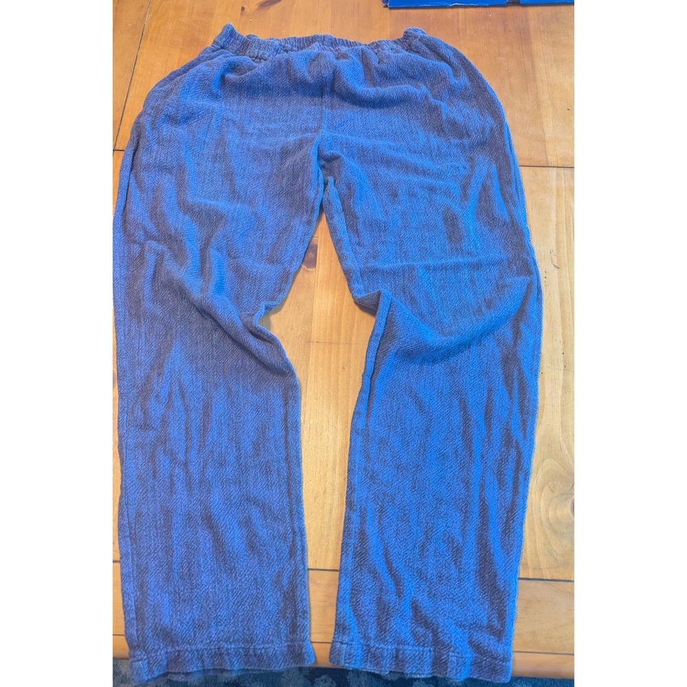 Vintage Toofan Mens Blue /Purple‎ Textured 100% Cotton Lounge Pants L